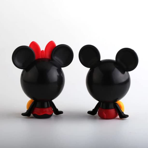 Cute Mickey Minnie Mouse Cake Topper Toys Set