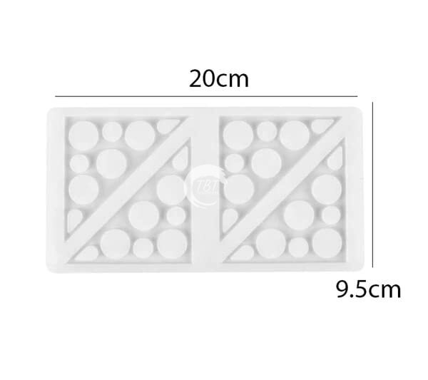 4 Cavity Triangle Shape Silicone Garnishing Sheet