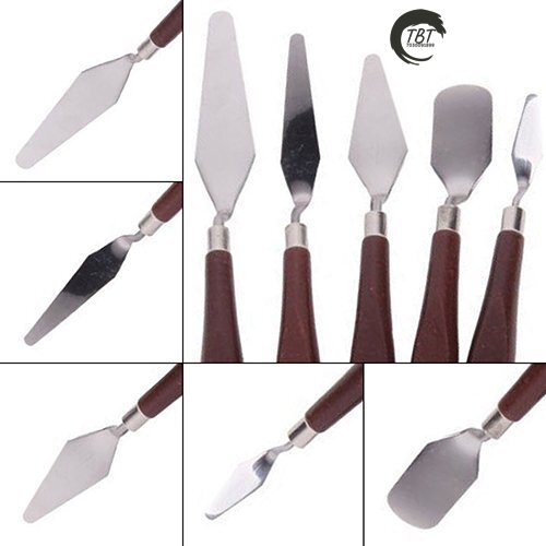 5 Pcs Stainless Steel Artists Palette Knife
