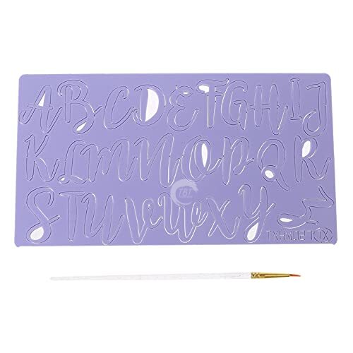 Funky DIY Acrylic Uppercase Alphabet Letter Embossed Stamp