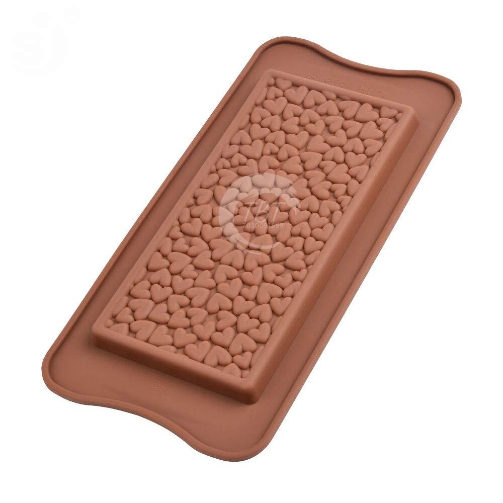 Silicone Heart Beans Chocolate Bar Mold
