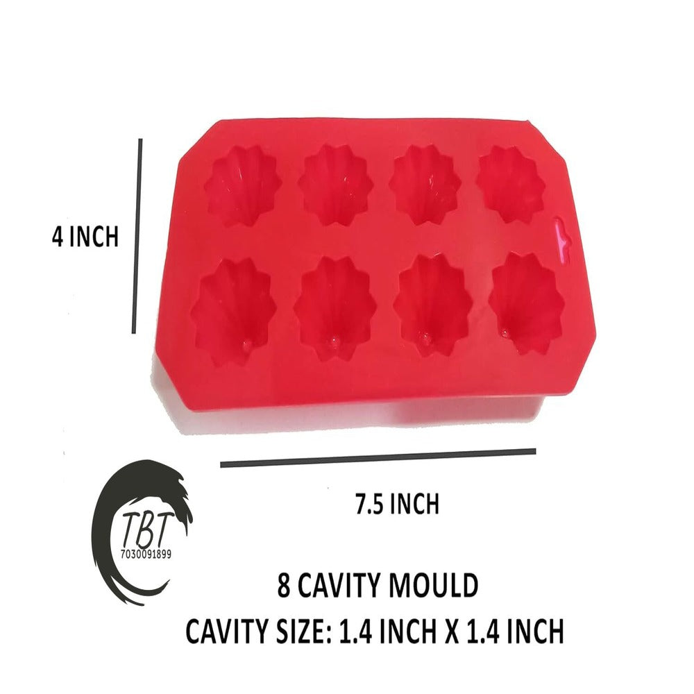 8 Cavity Silicone Modak Shape Chocolate Mold