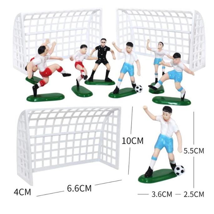 Football Cake Toy Topper Set { Set Of 6 Piece }