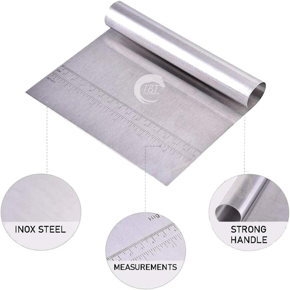 Stainless Steel Pizza Dough Scraper