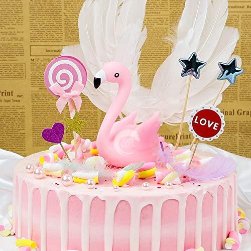 Pink Flamingo Cake Decoration Toy
