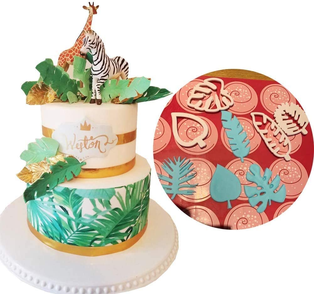 Tropical Leaf Cookie And Fondant Cutter Set