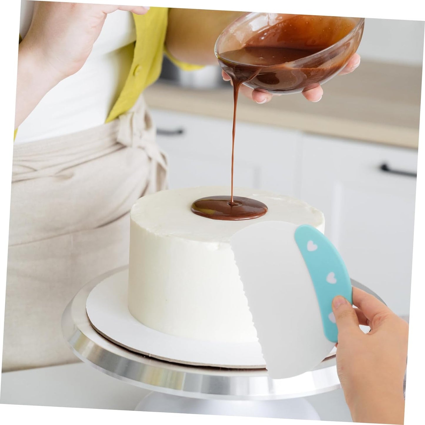 Plastic Cake Cream Scraper #3