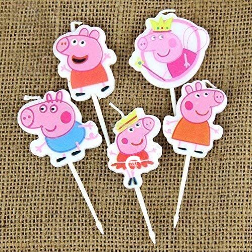 Peppa Pig Theme Happy Birthday Cake Candle