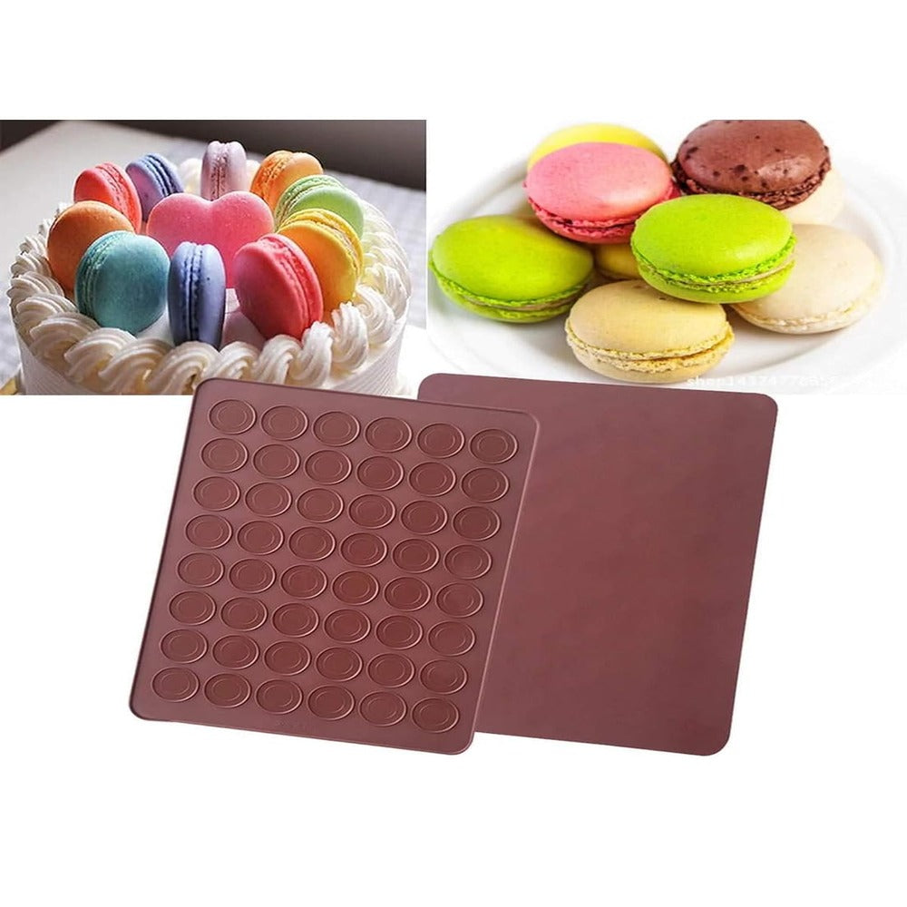 48 Cavity Macaron Silicone Mat