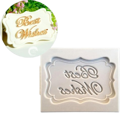 Best Wishes Silicone Fondant Mold