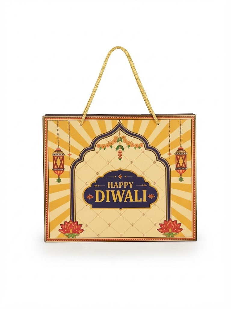Happy Diwali 3-in-1 Multipurpose Festive Gift Hamper Box Set with Carry Bag