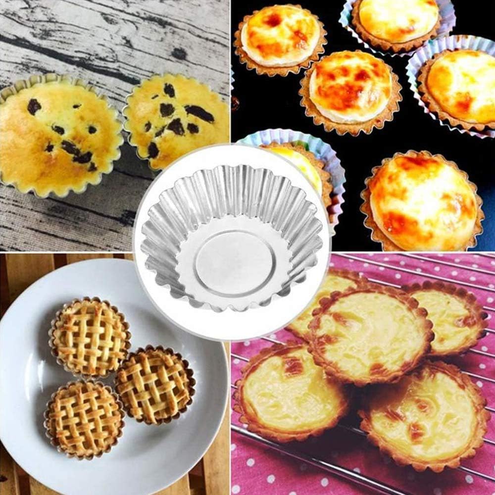 Aluminium Tart Cupcake jelly Mold (6cm x 6cm x 2.5ht)