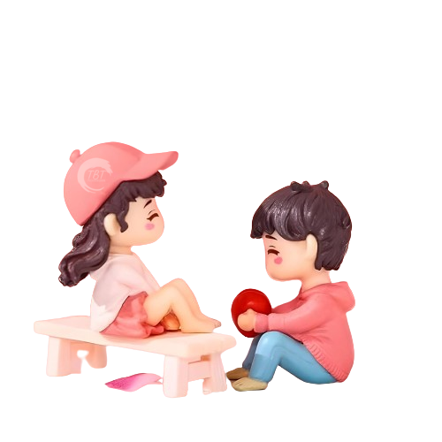 Valentine Couple Cake Miniature Toy