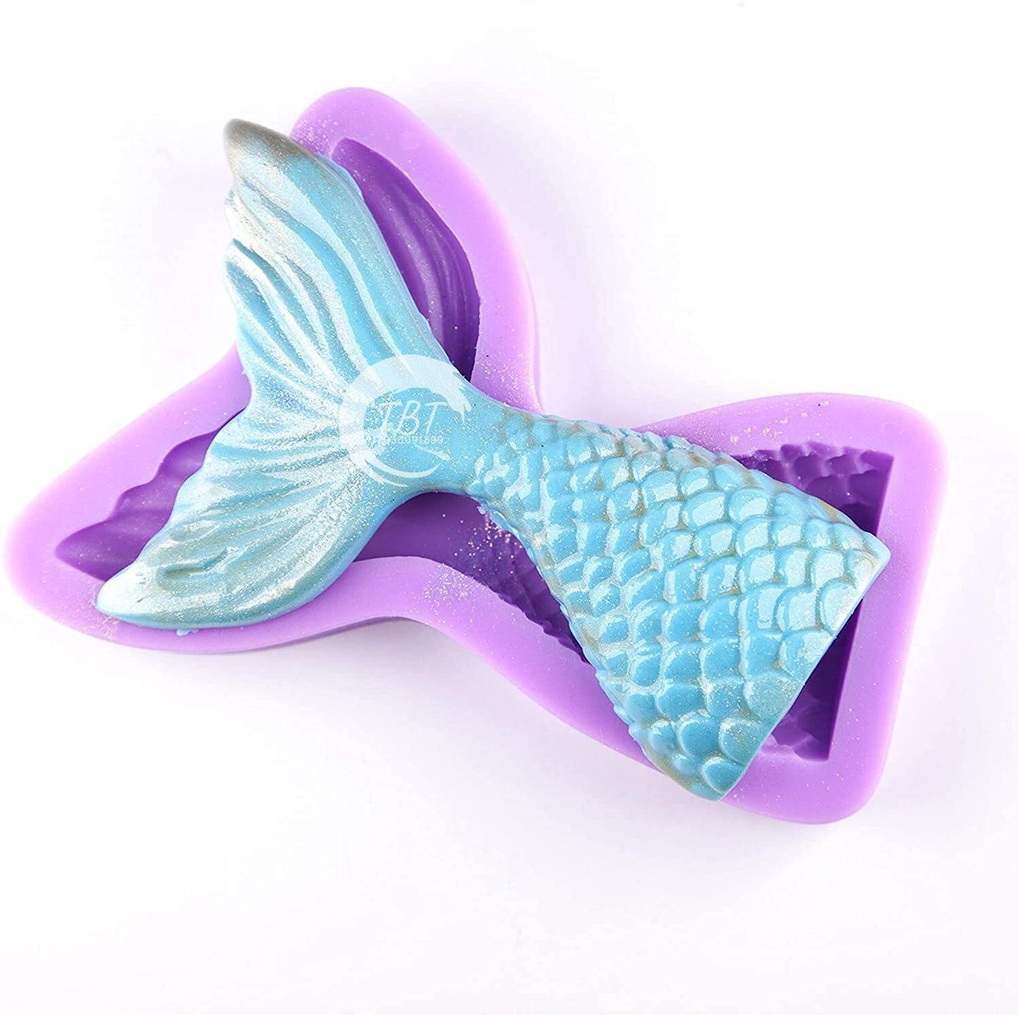Big Size Mermaid Fish Tail Silicone Fondant Mold