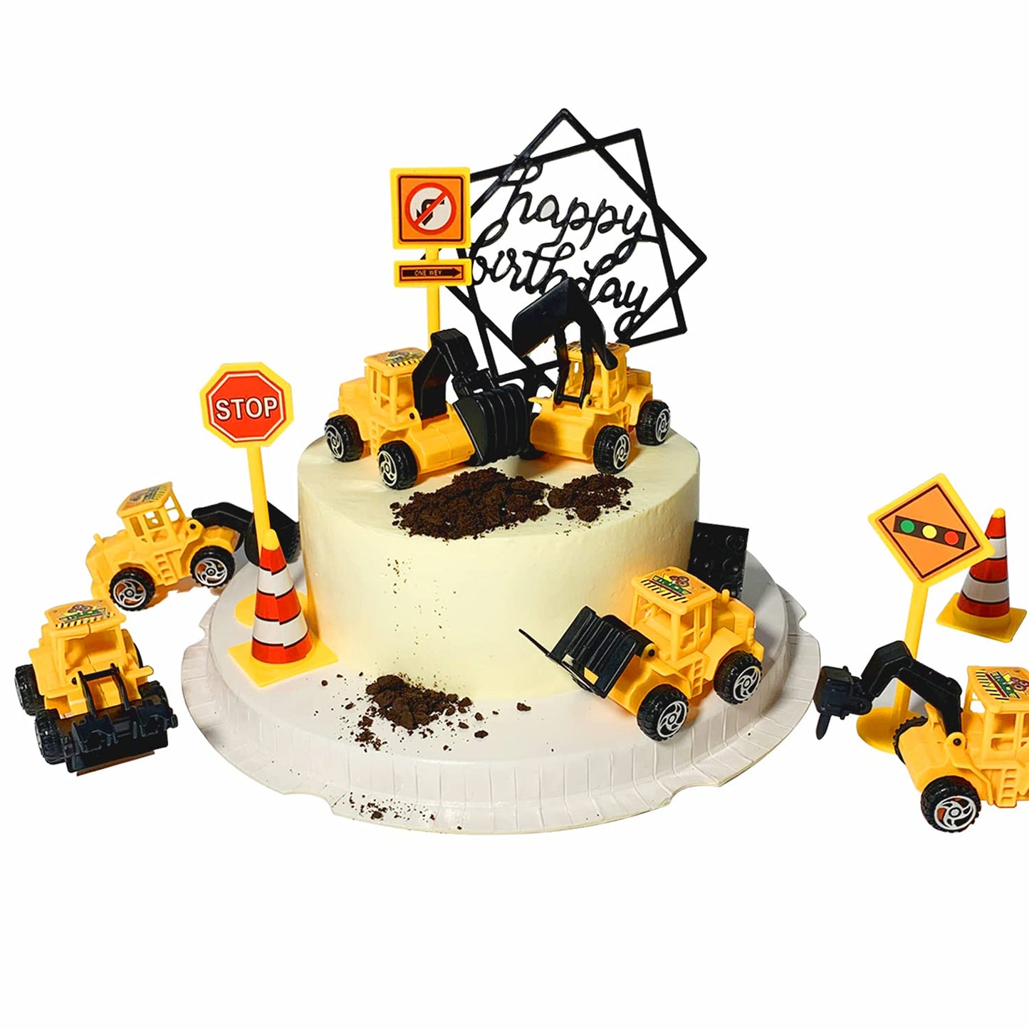 Construction Vehicles Cake Toy { Set Of 6 Piece }