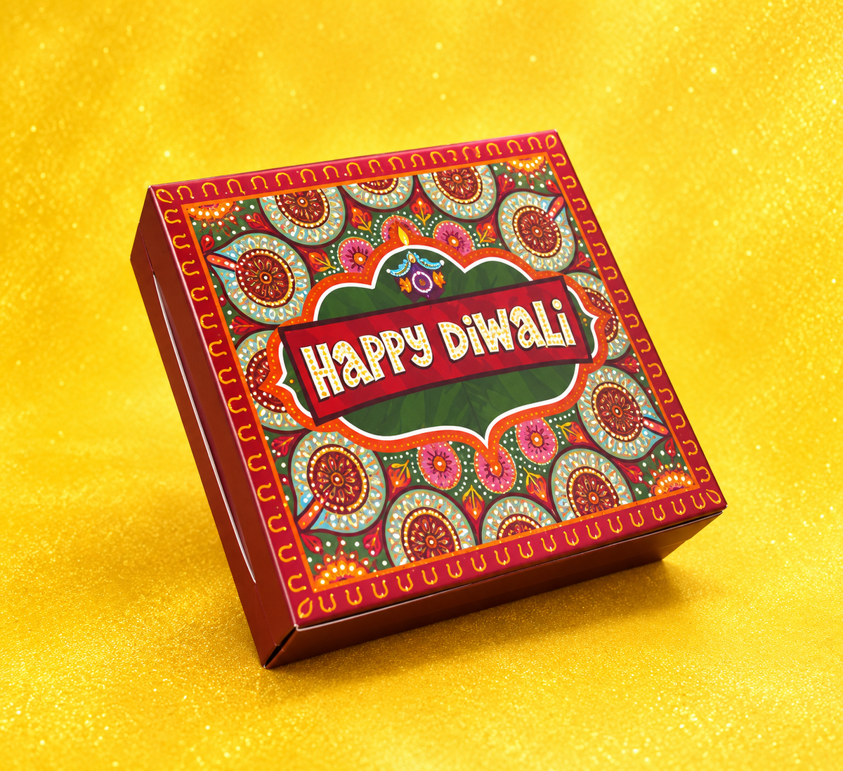 1 Brownie Diwali Hamper Box (3/3/1.75 inch) pack of 10Pcs