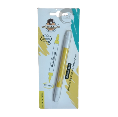 Bake Haven Double Sided Edible Marker - Yellow