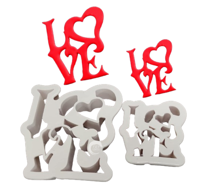 Valentines Love Fondant Cutter { Set Of 2 Piece }