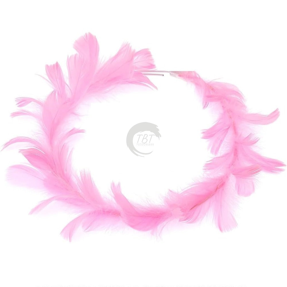 Pink Round Feather