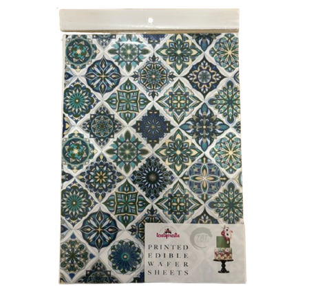 Printed Edible Wafer Paper Sheet #26