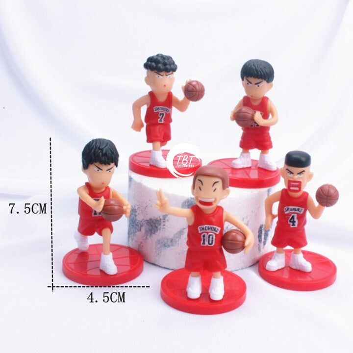 Basketball Players Cake Toys Topper { Set Of 5 Piece }