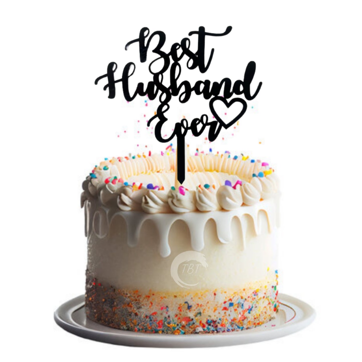 Best Husband Ever Acrylic Cake Topper #1