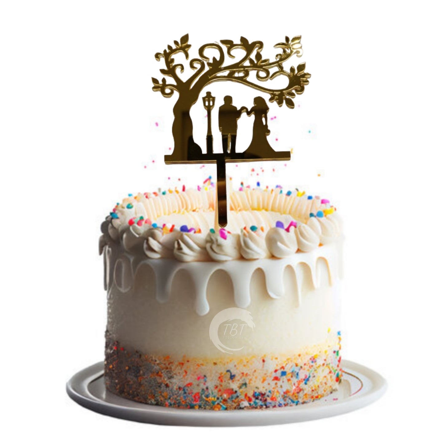 Couple Acrylic Cake Topper #14