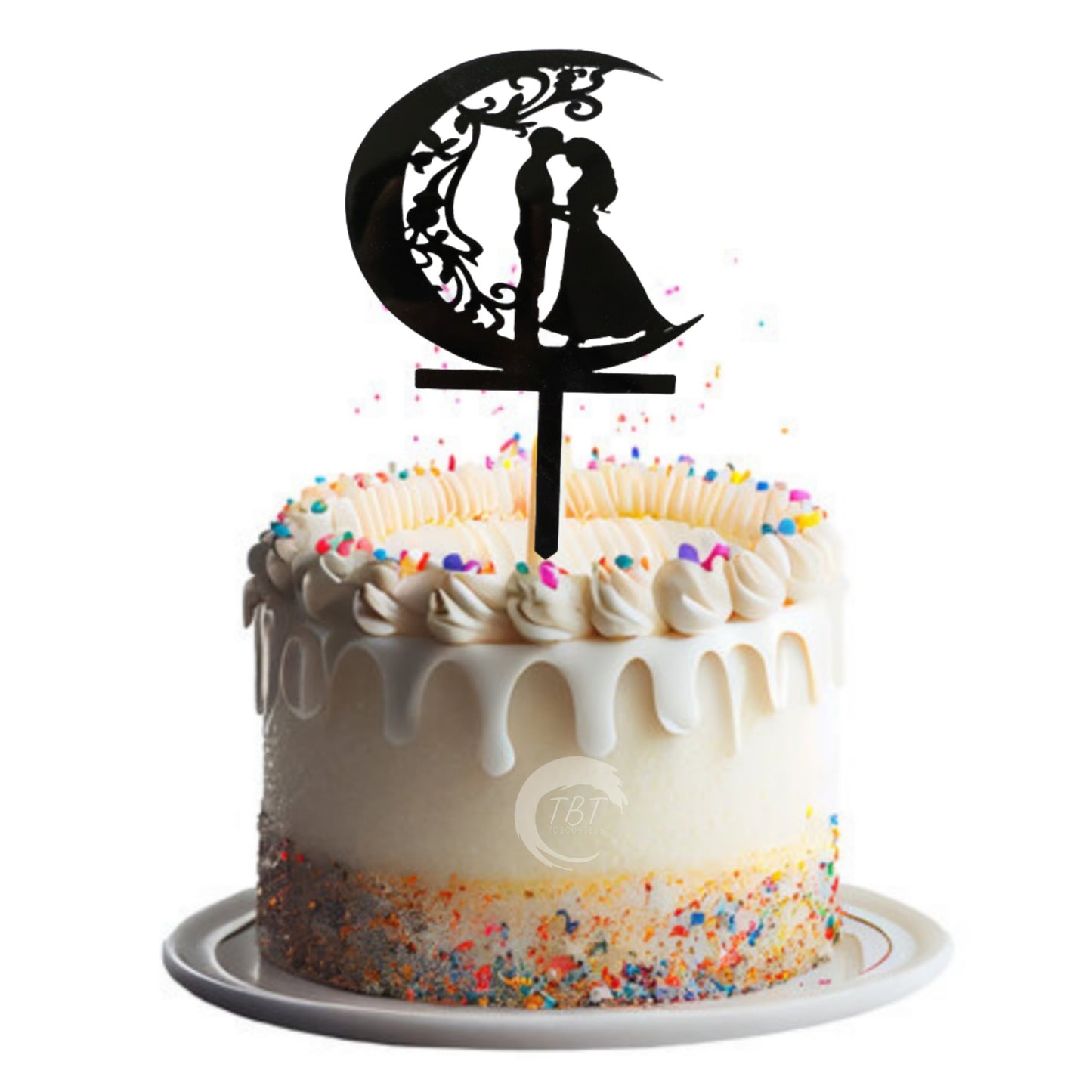 Wedding Couple Acrylic Cake Topper #11