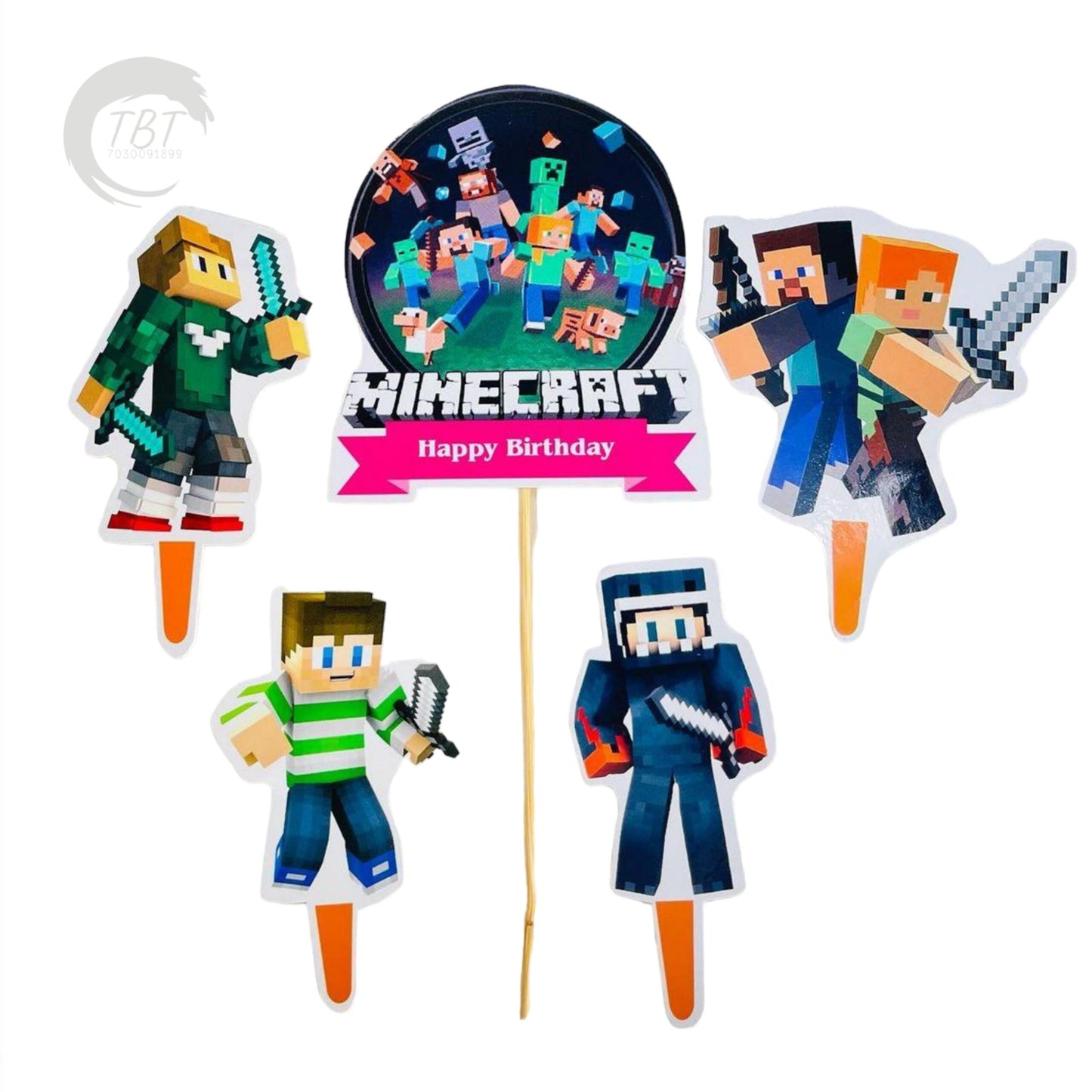 Minecraft Paper Theme Topper Set