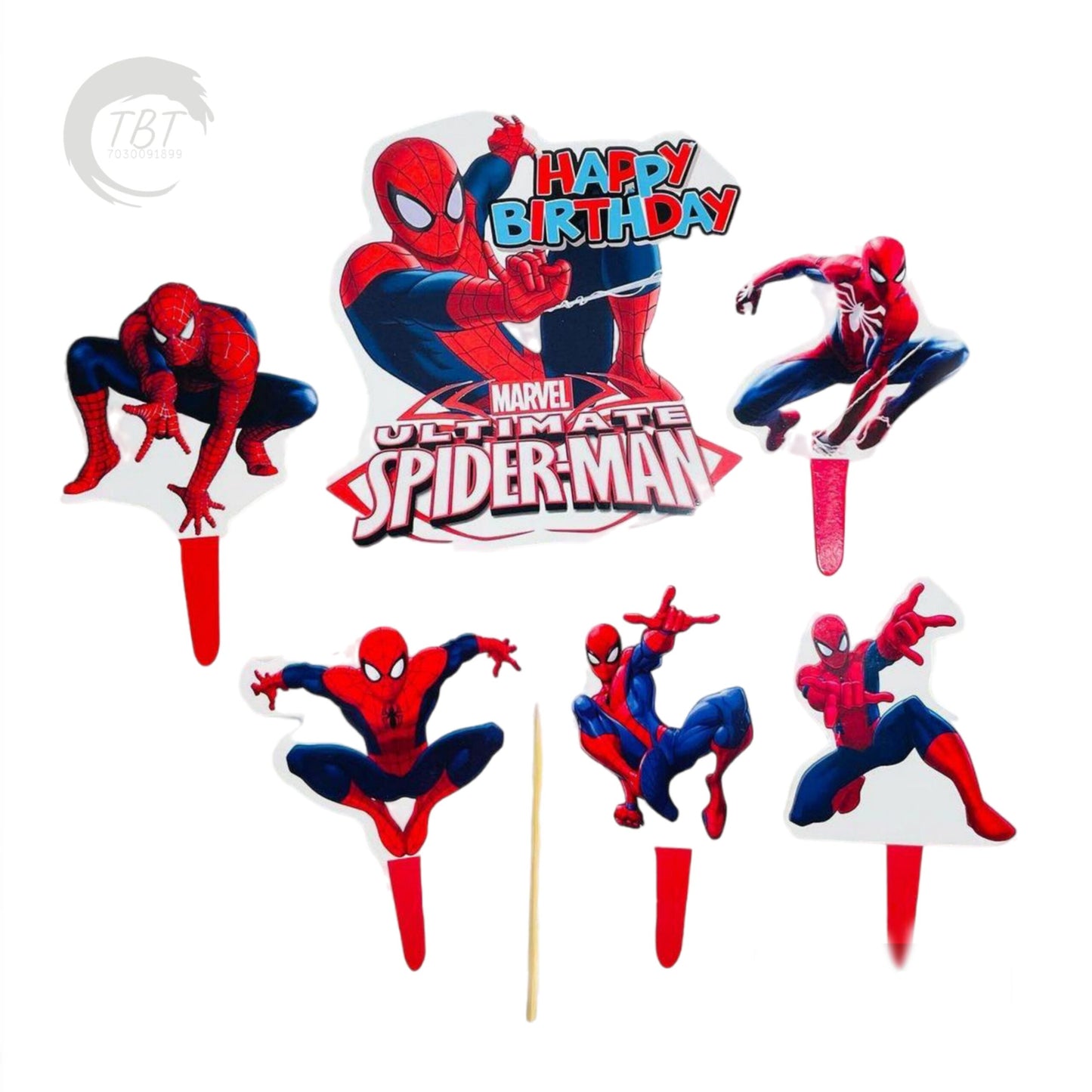 Spiderman Paper Theme Topper Set