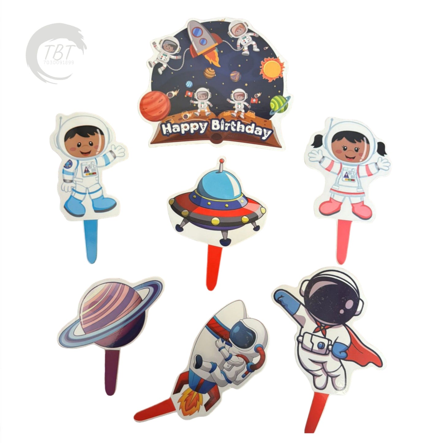 Space Paper Theme Topper Set