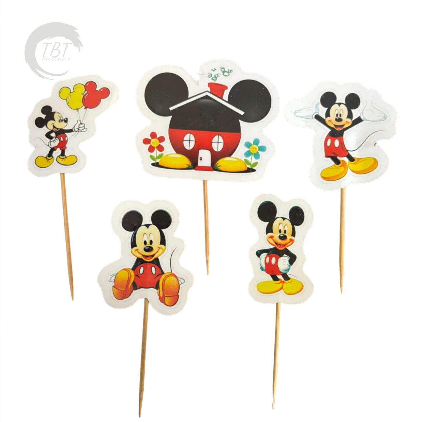 Mickey House Paper Theme Topper Set