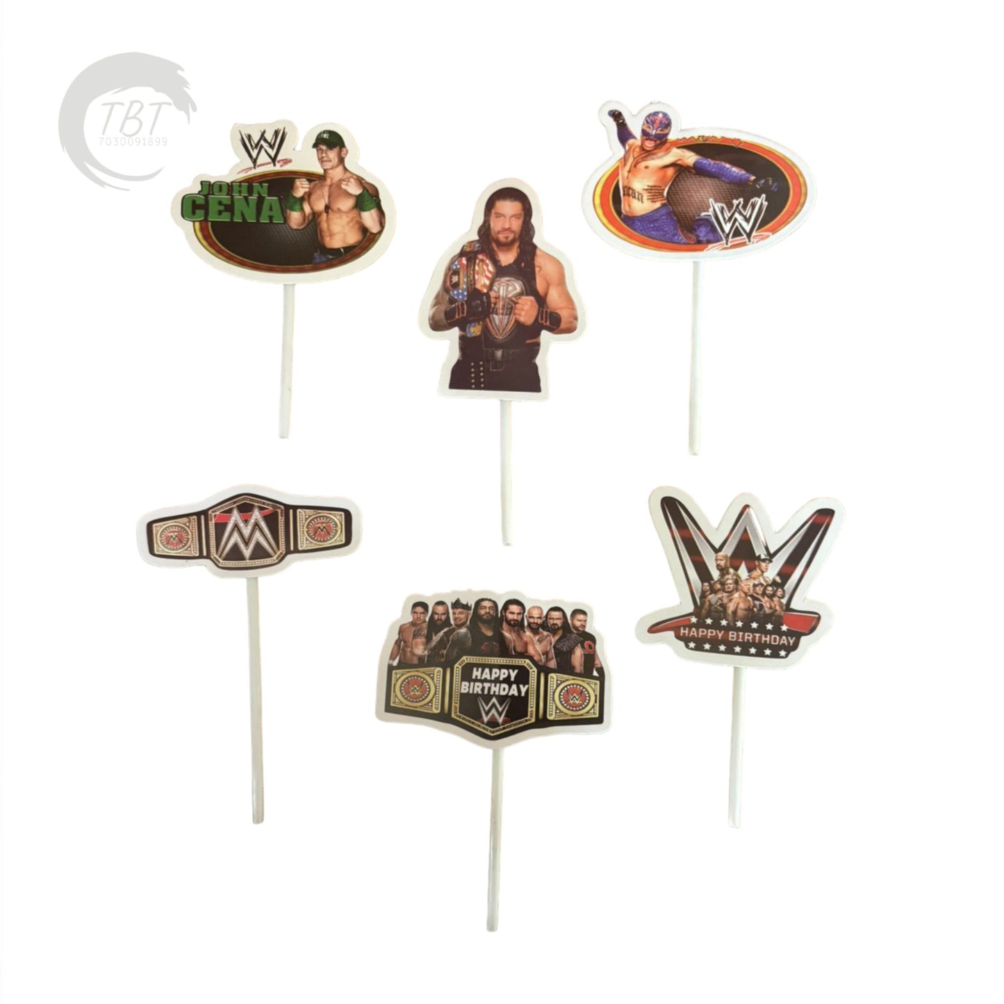 WWE Paper Theme Topper Set