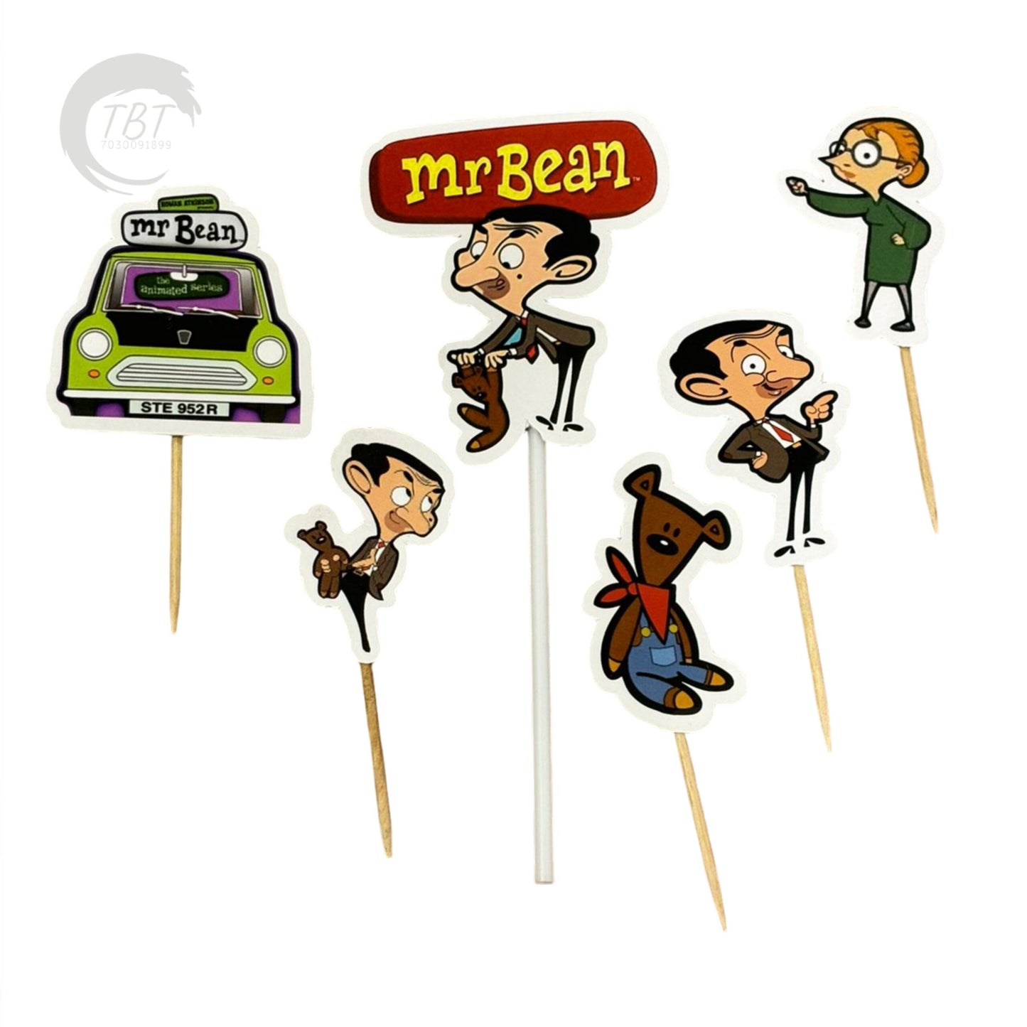 Mr. Bean Paper Theme Topper Set