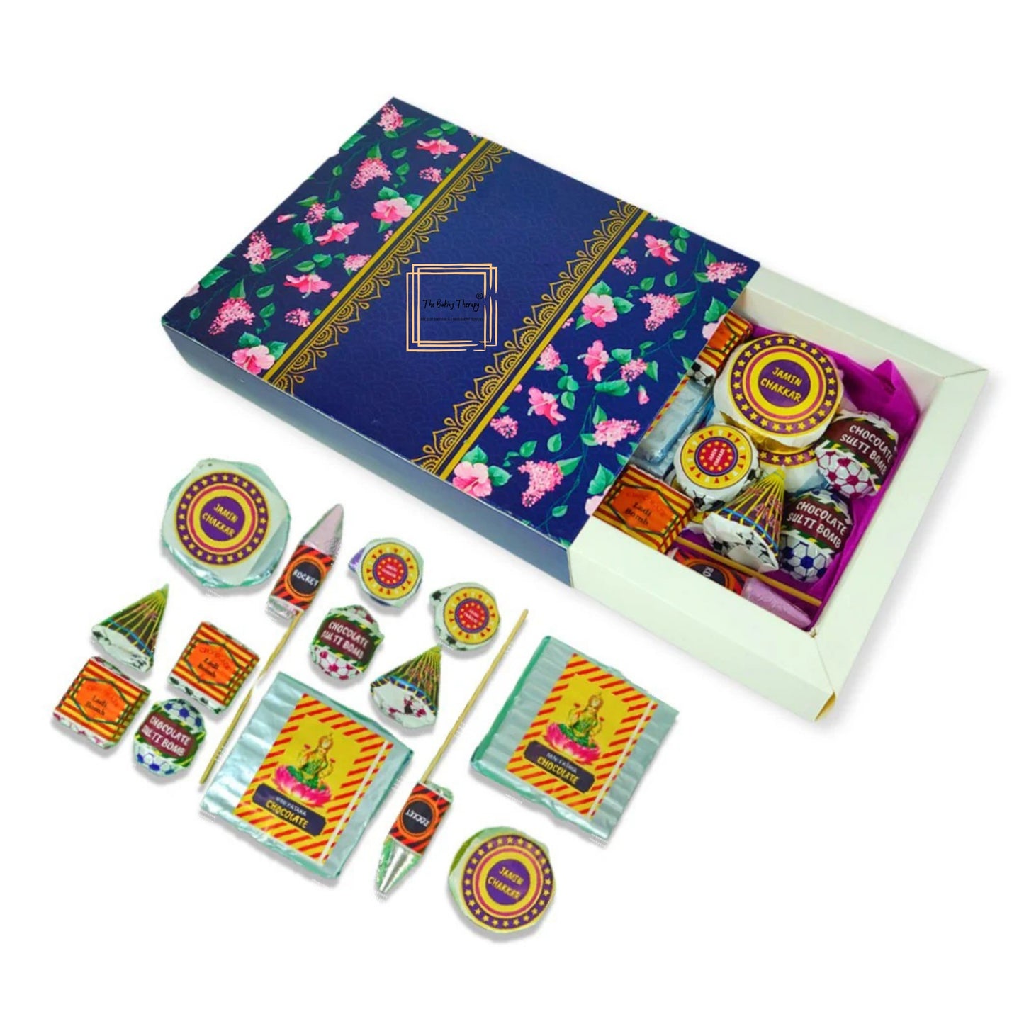 Diwali Cracker Chakri Chocolate Stickers