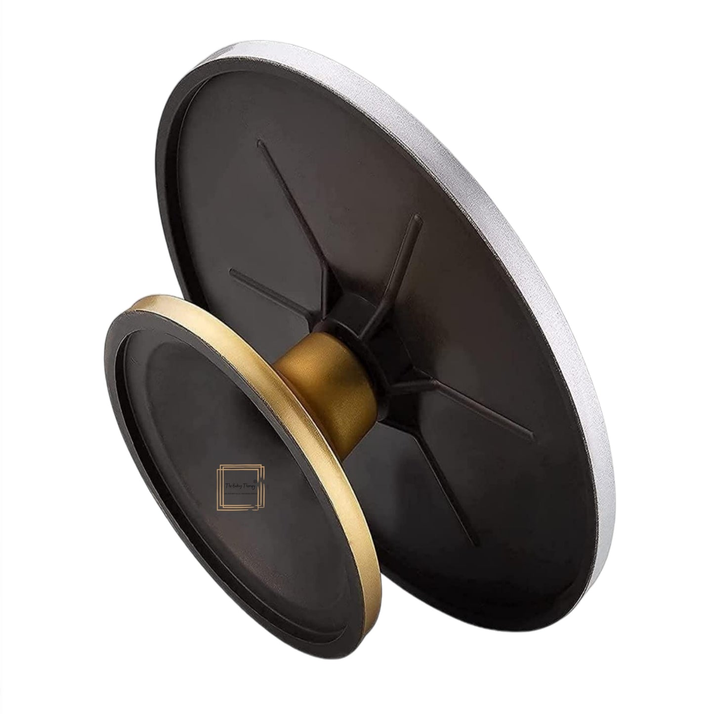 Heavy Quality Rotating Golden Silver fiber Cake Turntable 30cm