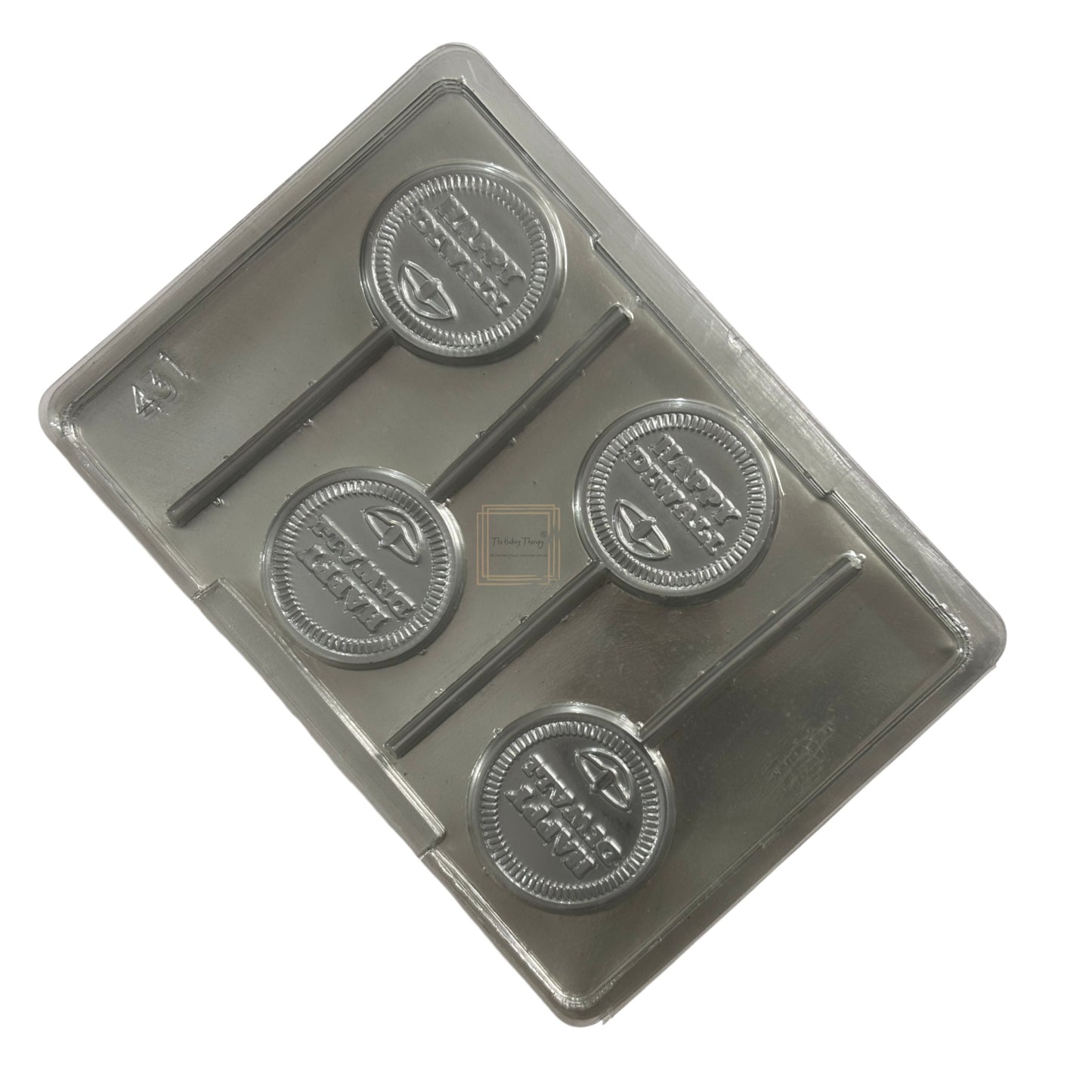 Happy Diwali Lollipop Chocolate PVC Mold