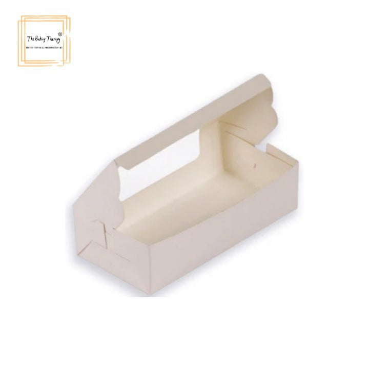 2 Pcs Double Full Window Brownie Box White ( Pack Of 10 Pcs )