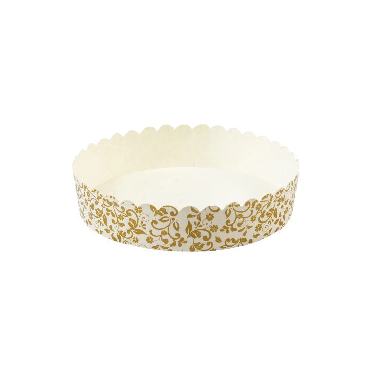 Paper Round Plumpy Bake And Serve Baking Cake Pan Mold 5" ( Pack Of 10 Pcs )