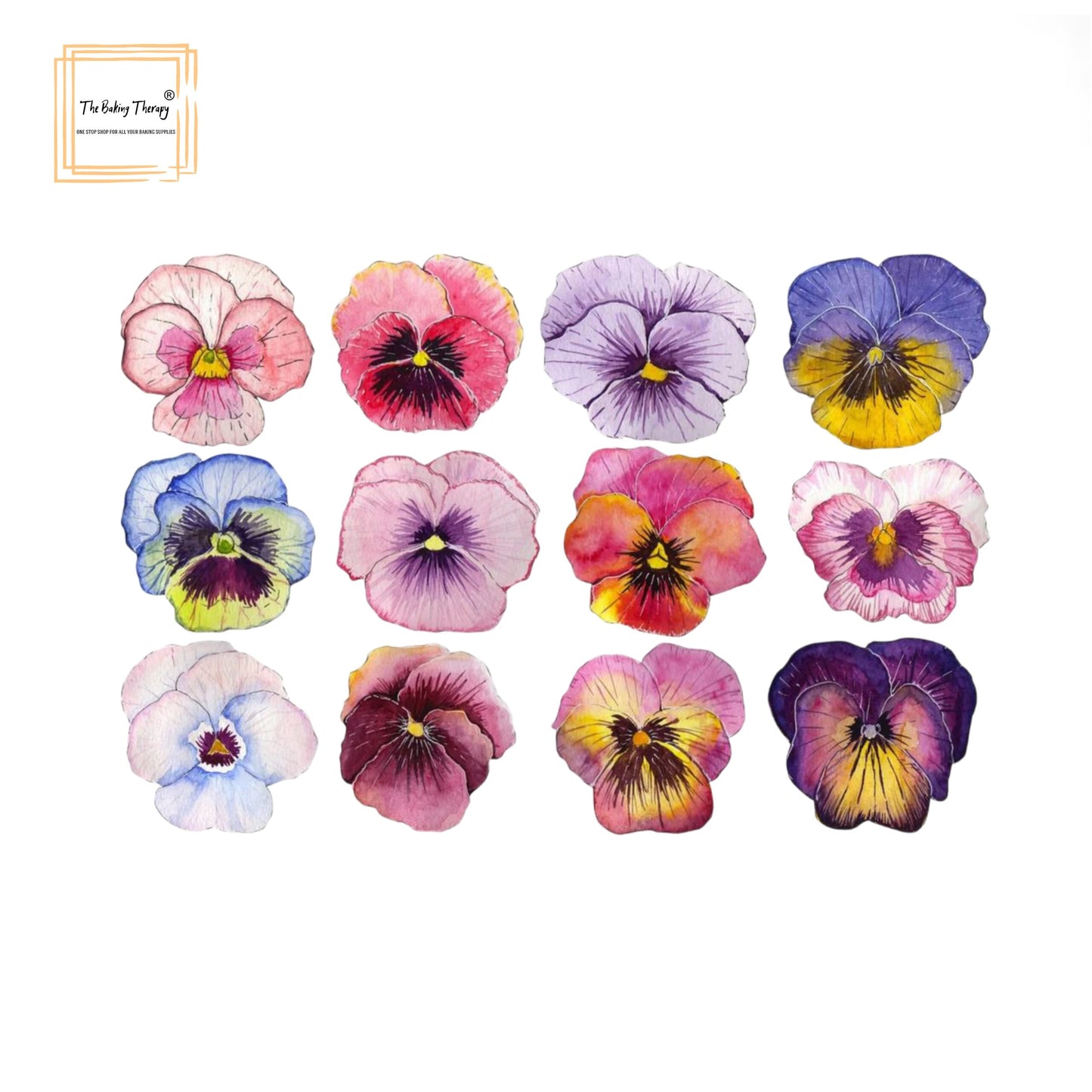 Edible Pre-Cut Flowers Wafer Paper #11