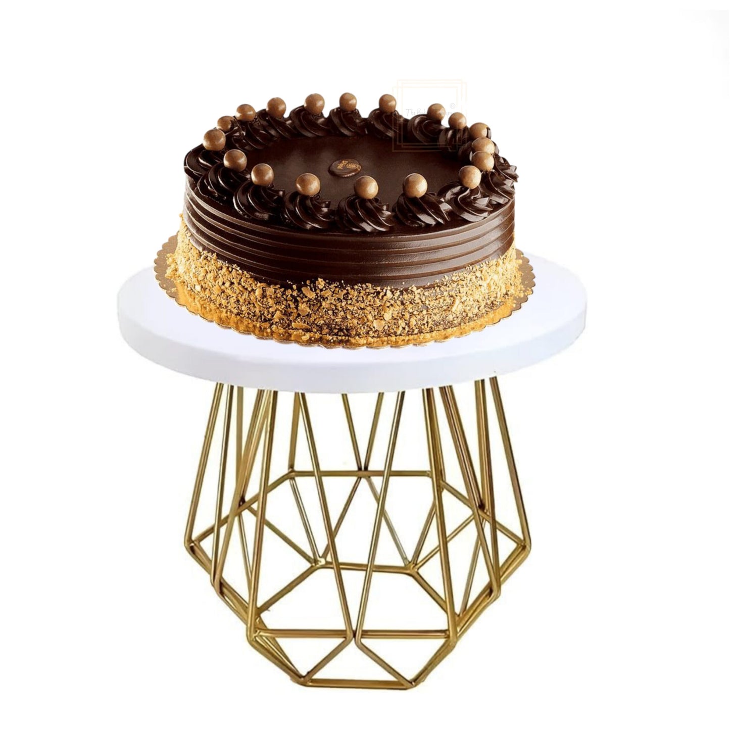 Metal Geometric Cake Stand (12 Inch)