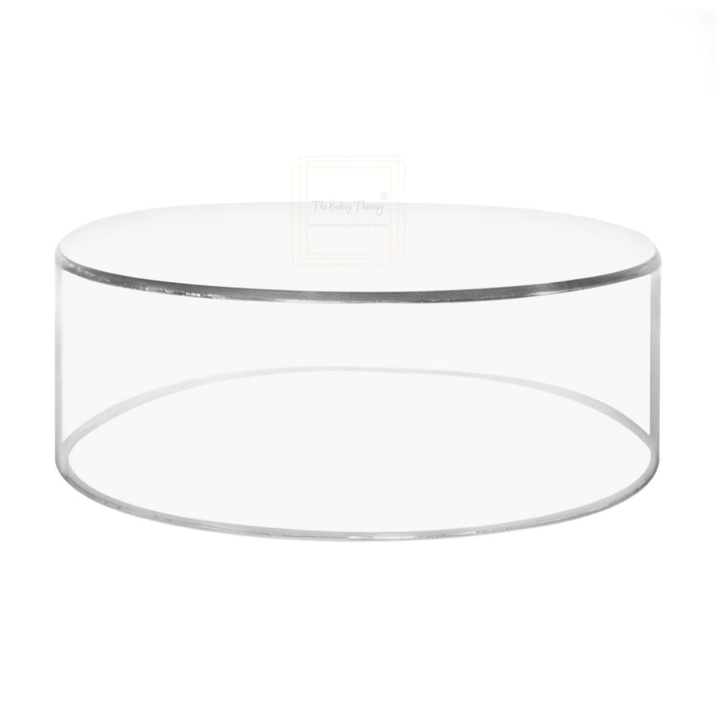 Round Tier Cake Spacer 10" X 4" Acrylic Clear Transparent Cake Display Spacer