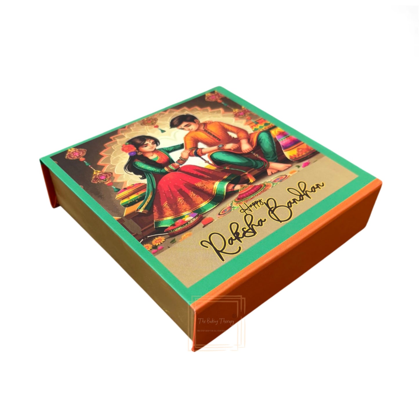Happy Raksha Bandhan Hamper Box - ( Design 08)