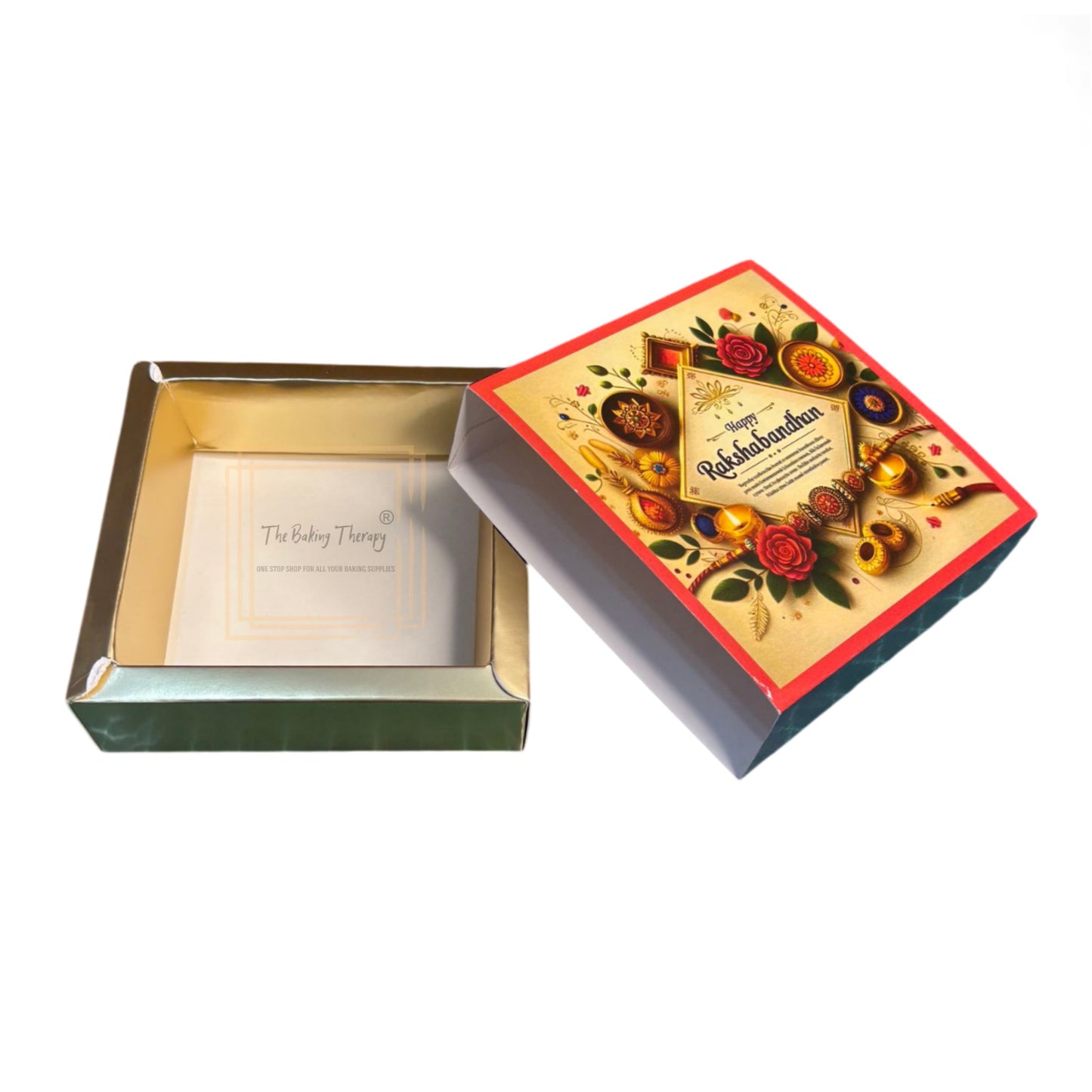 4 Cavity Raksha Bandhan Sliding Chocolate Box Without Cavity - Design - 06 ( 5 Pcs Pack)