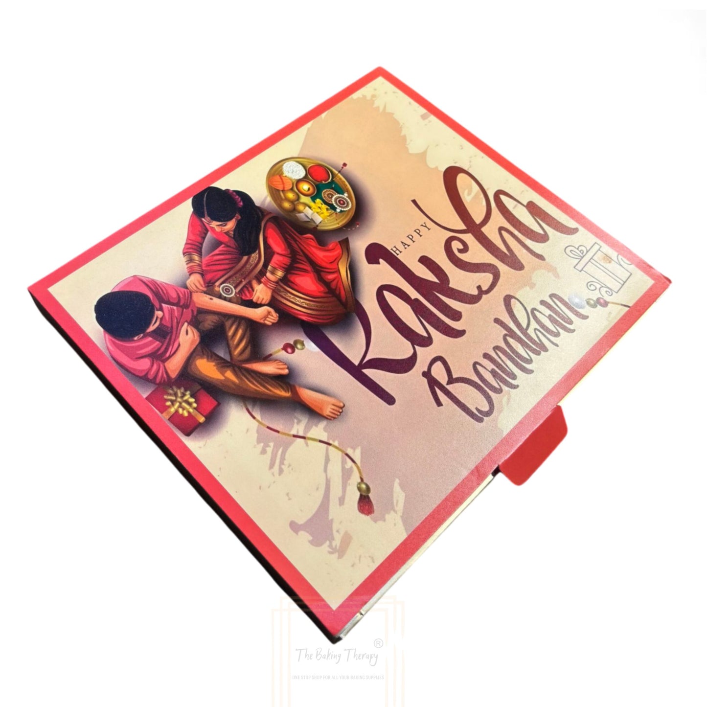 Raksha Bandhan Foldable Greeting Bar And Chocolate Packing Box ( Design - 5 )