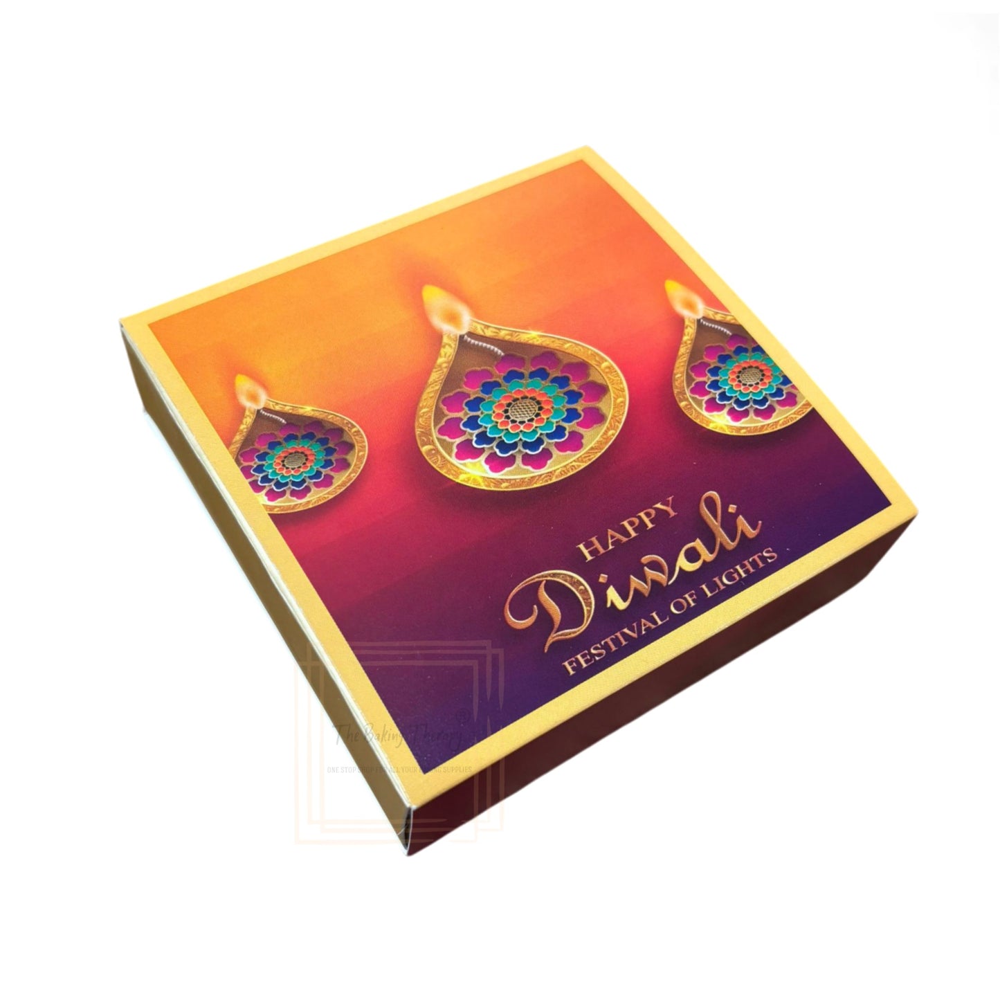 4 Cavity Diwali Sliding Chocolate Box Without Cavity - Design 07 ( 5 Pcs Pack )