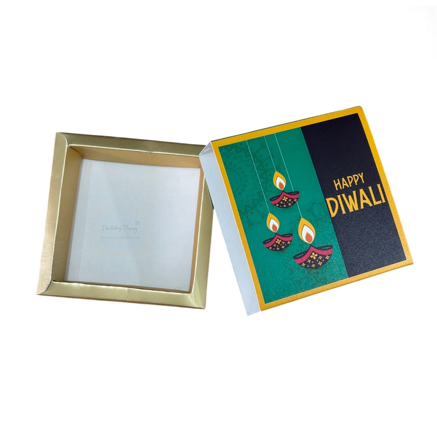 4 Cavity Diwali Sliding Chocolate Box Without Cavity - Design 01 ( 5 Pcs Pack )