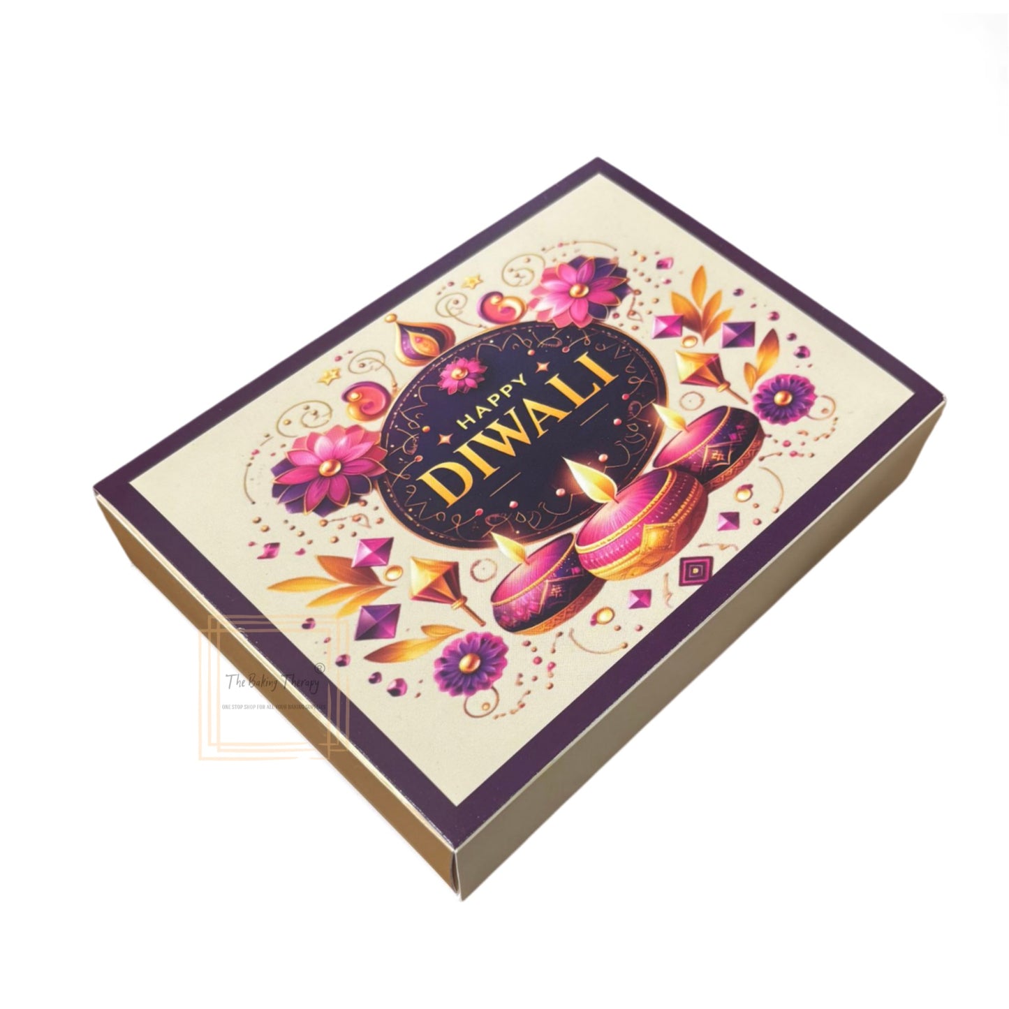 6 Cavity Diwali Sliding Chocolate Box Without Cavity - Design 04 ( 5 Pcs Pack )