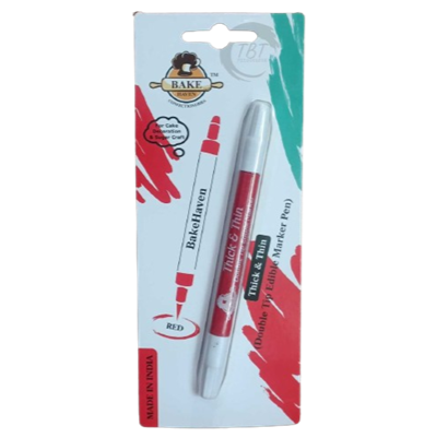 Bake Haven Double Sided Edible Marker - Red