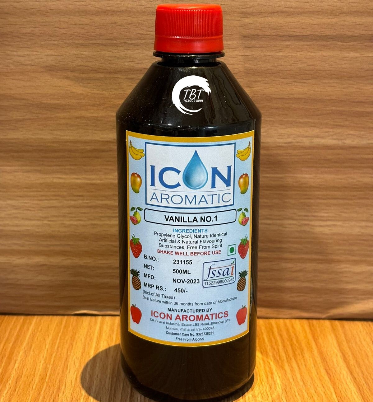 Vanilla No 1 - Oil Based Essence 500ML